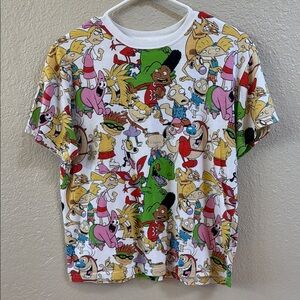 Nickelodeon Red and Pink Short Sleeve Tee